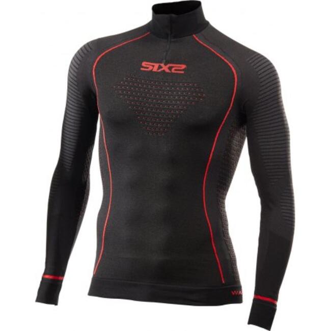 Six2 Maglia Termica Moto Black/red Unisex